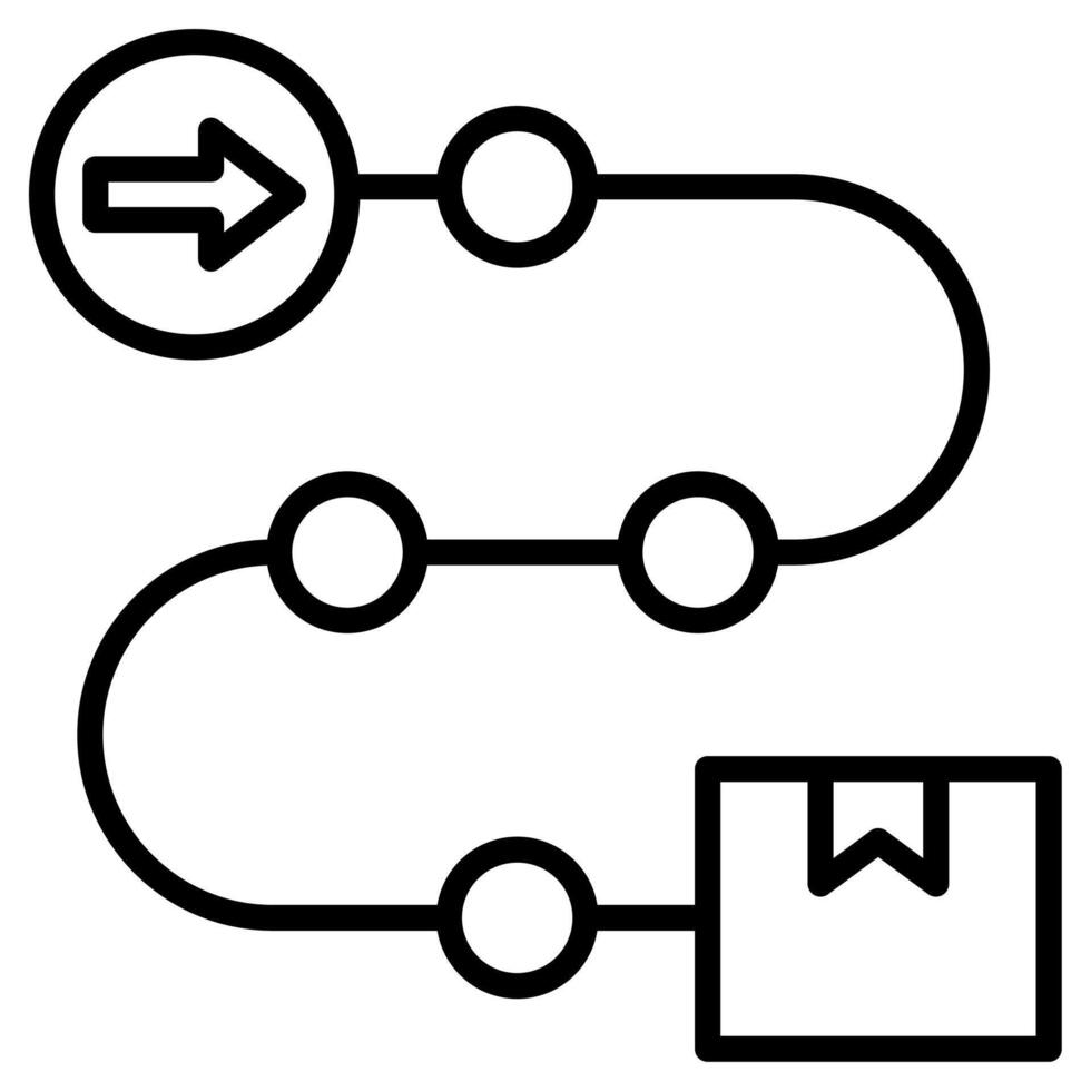 Product Roadmap icon line vector illustration