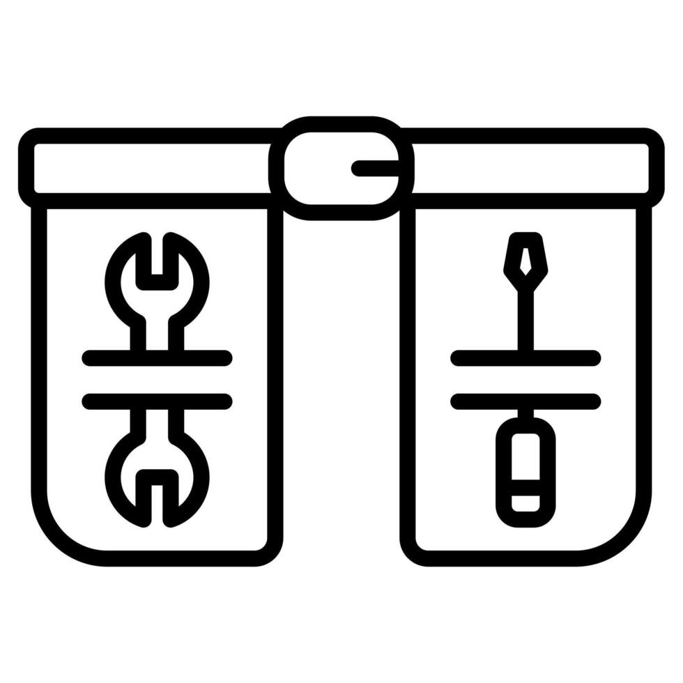 Tool Belt  icon line vector illustration