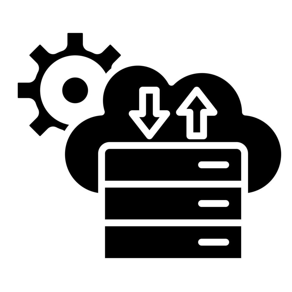 datos centrar servicios icono línea vector ilustración