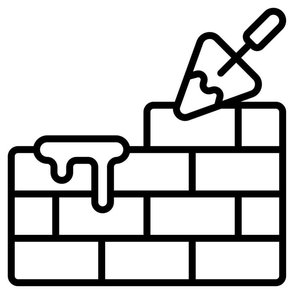Foundation Work icon line vector illustration