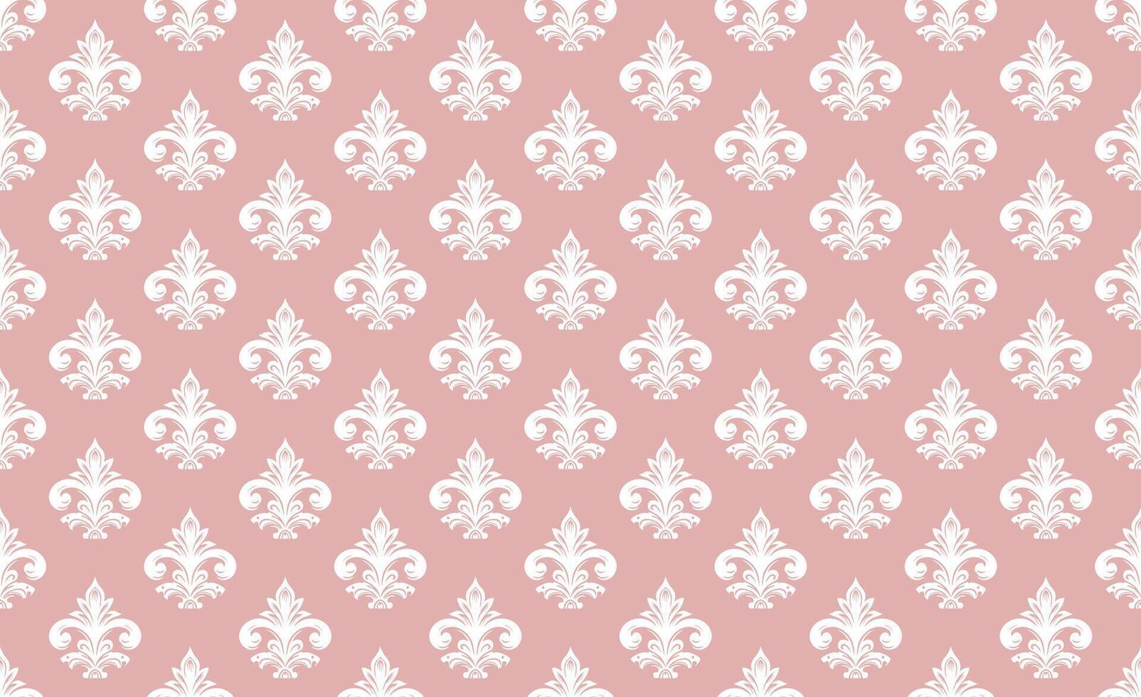 damasco tela textil sin costura modelo fondo lujo decorativo ornamental floral Clásico estilo. cortina, alfombra, fondo de pantalla, ropa, envase, textil vector