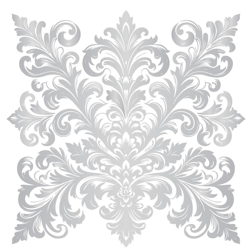 damasco plata ligero color elemento oriental vector en png transparencia antecedentes