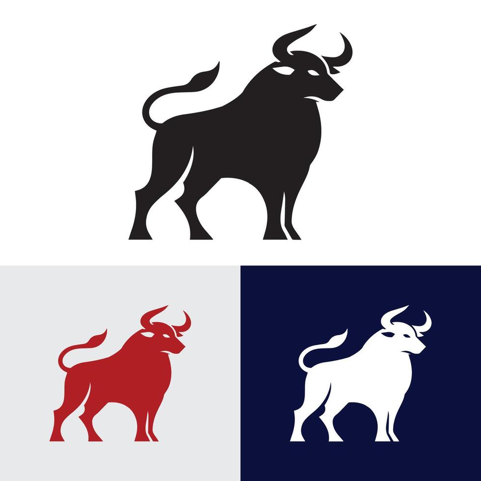 bull logo vector template, bull logo vector elements, bull vector illustration