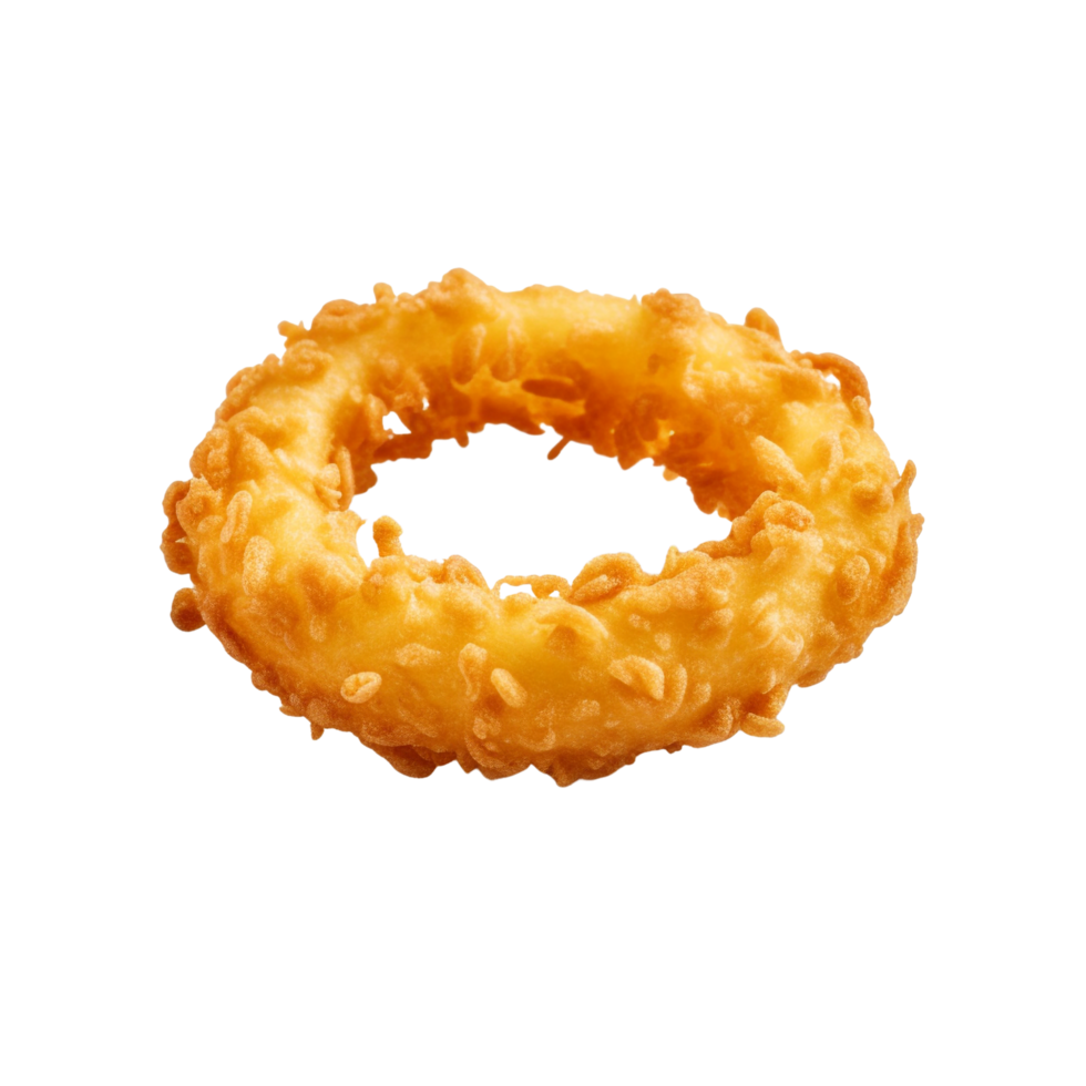 AI generated Fried onion ring clip art png