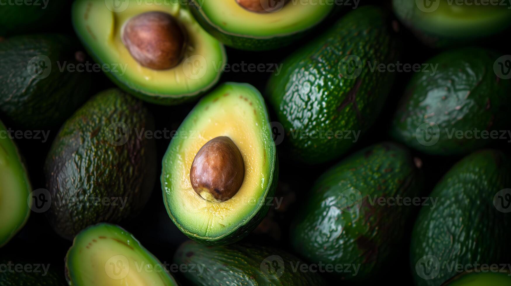 ai generado aguacates Derecho desde el mercado foto