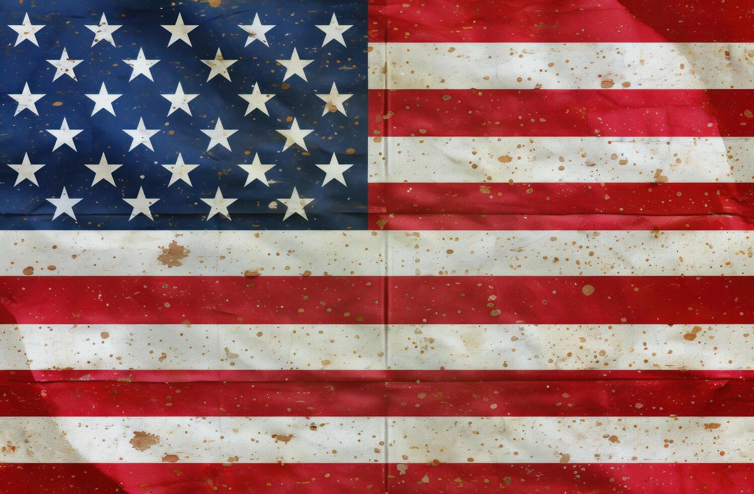 AI generated a close up of a us flag photo