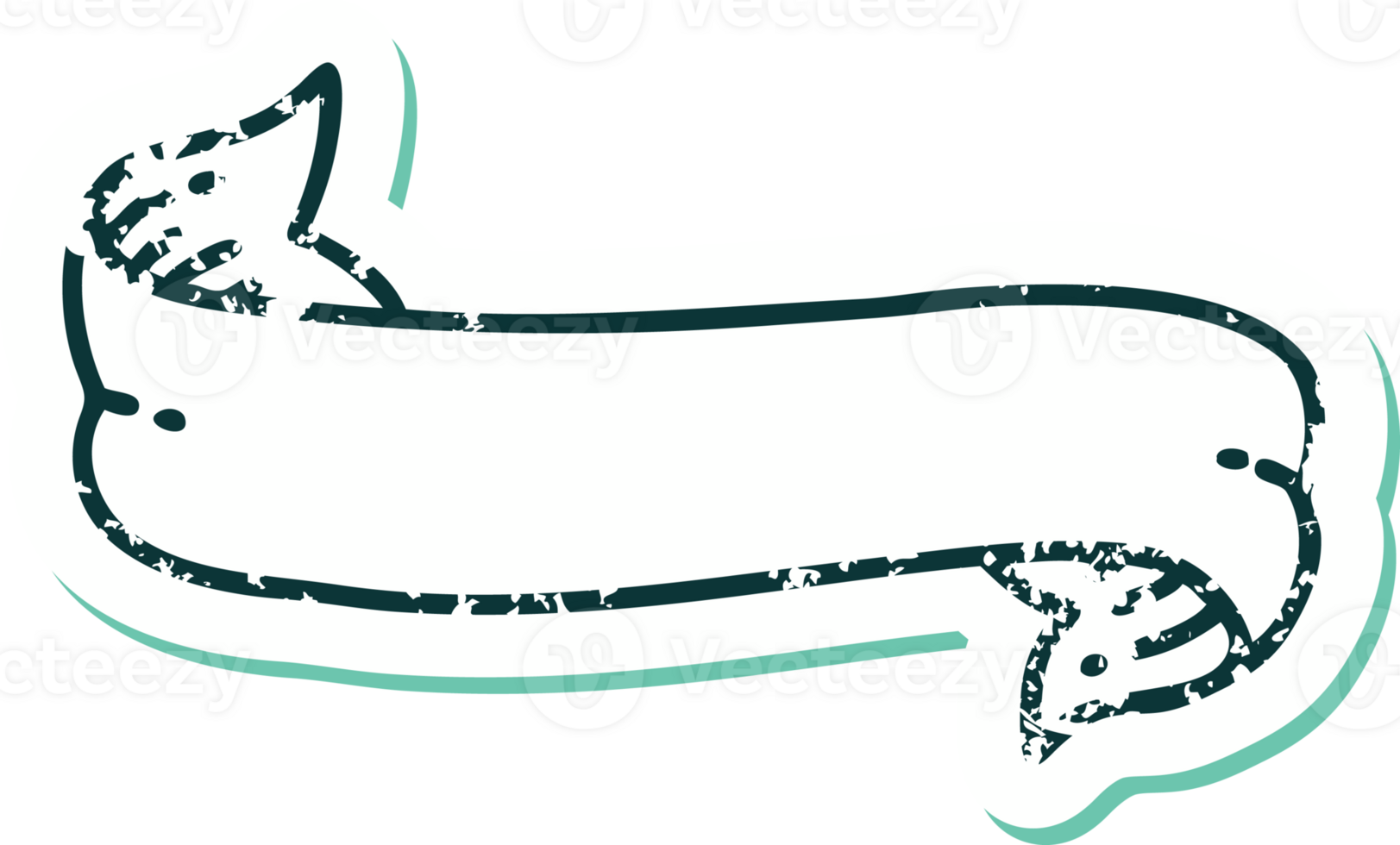 iconic distressed sticker tattoo style image of a banner png