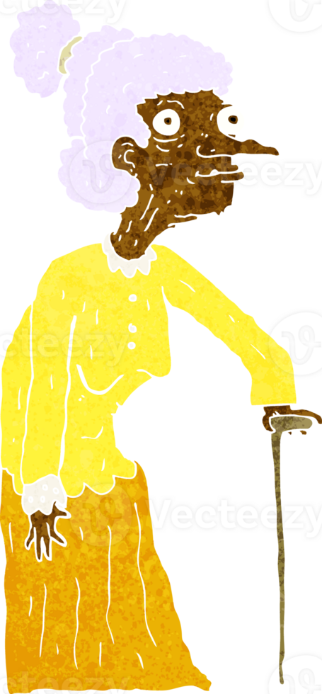 cartoon old woman png