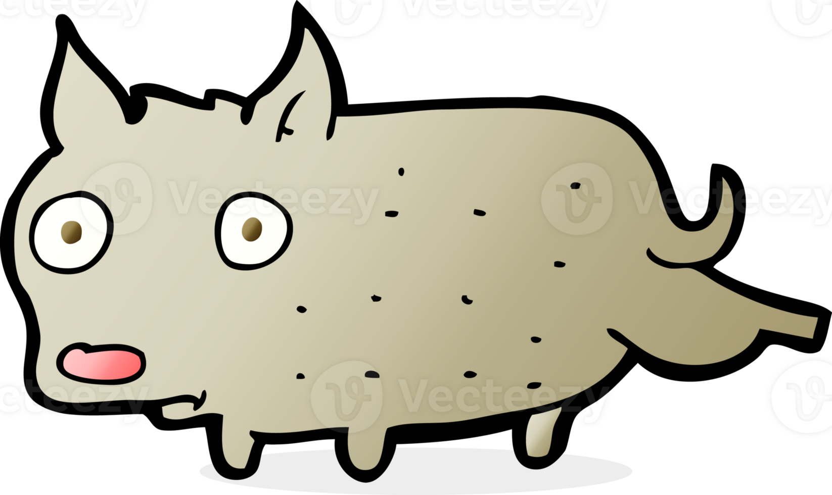 cartoon little dog cocking leg png