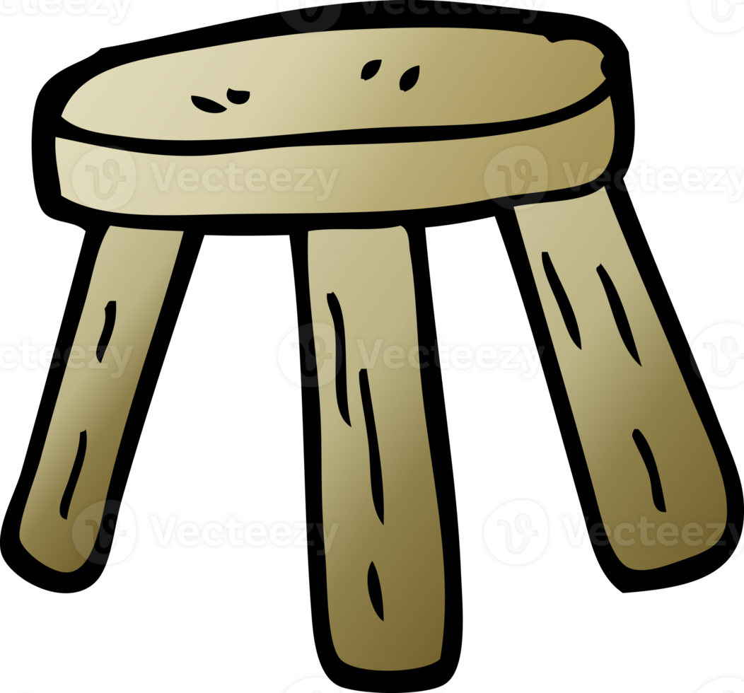 gradient illustration cartoon small stool png
