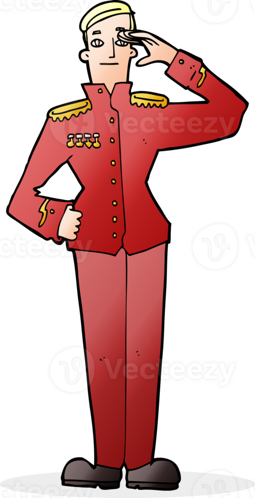 Cartoon-Militär in Uniform png