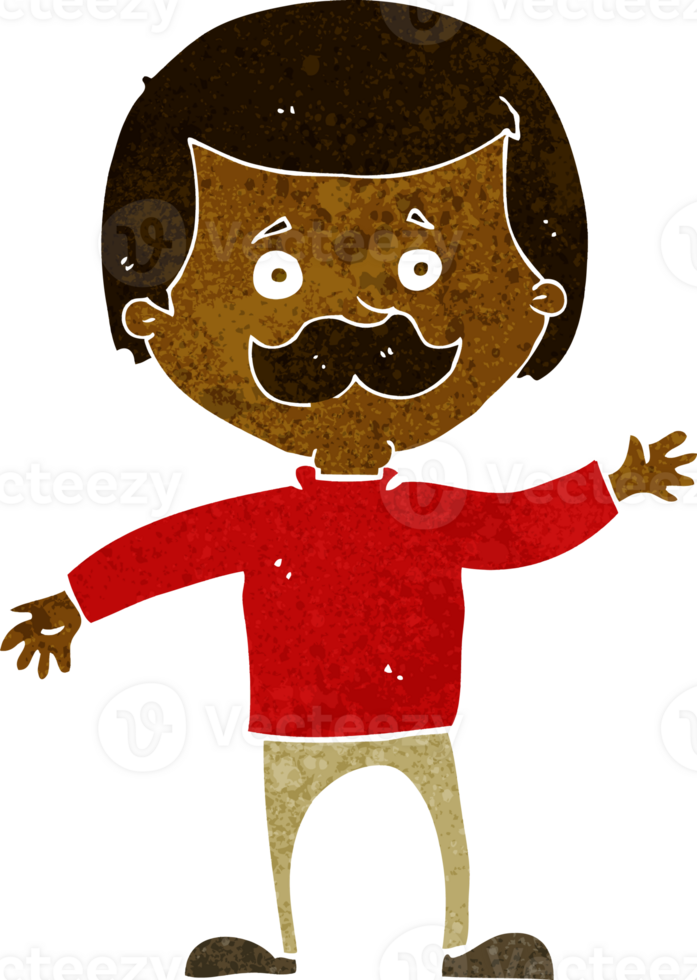 cartoon dad waving png