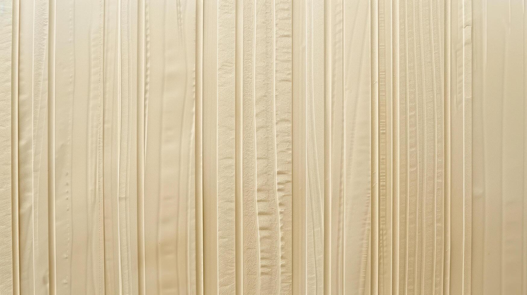 AI generated Beautiful beige embossed striped paper background photo