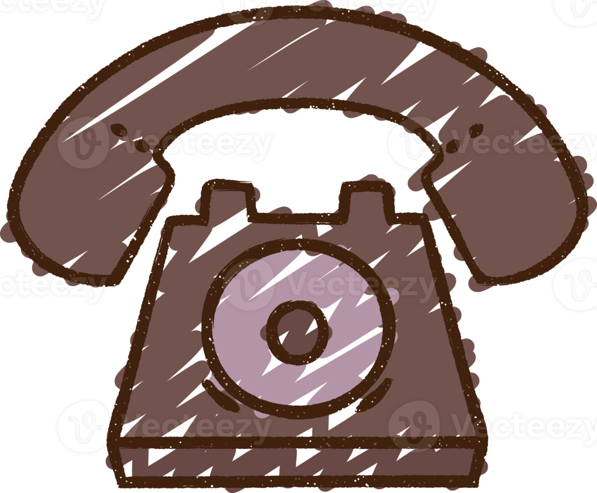 Telephone Chalk Drawing png