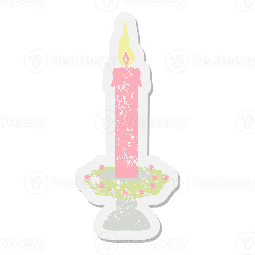 burning candle grunge sticker png