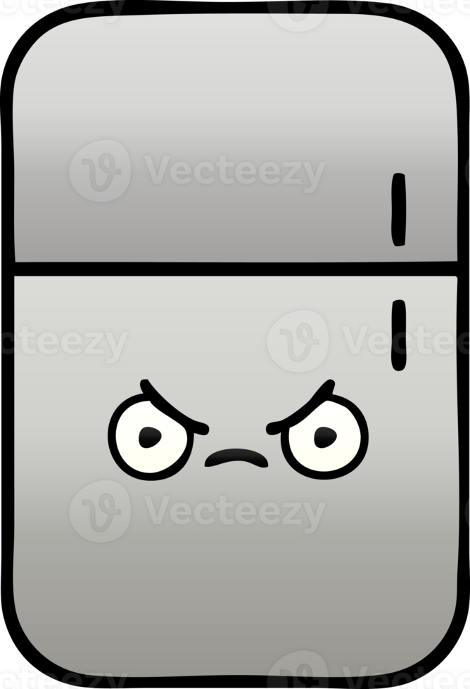 gradient shaded cartoon fridge prozer png