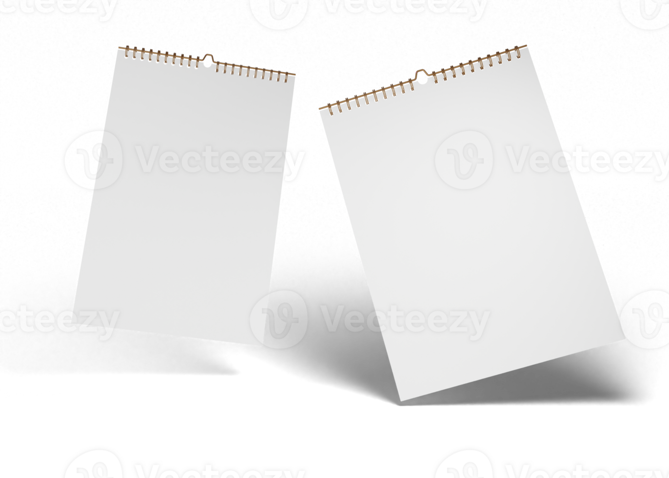 Minimalist spiral calendar mockup png