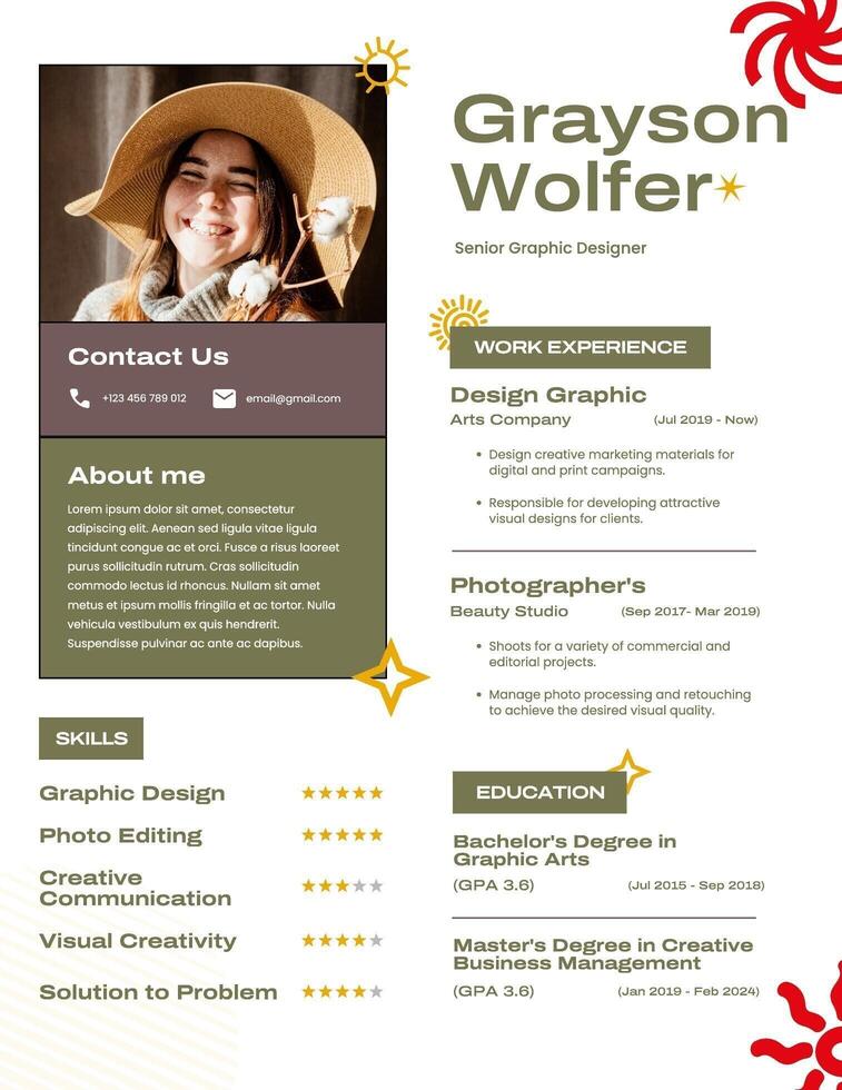 Business Creative Resume template