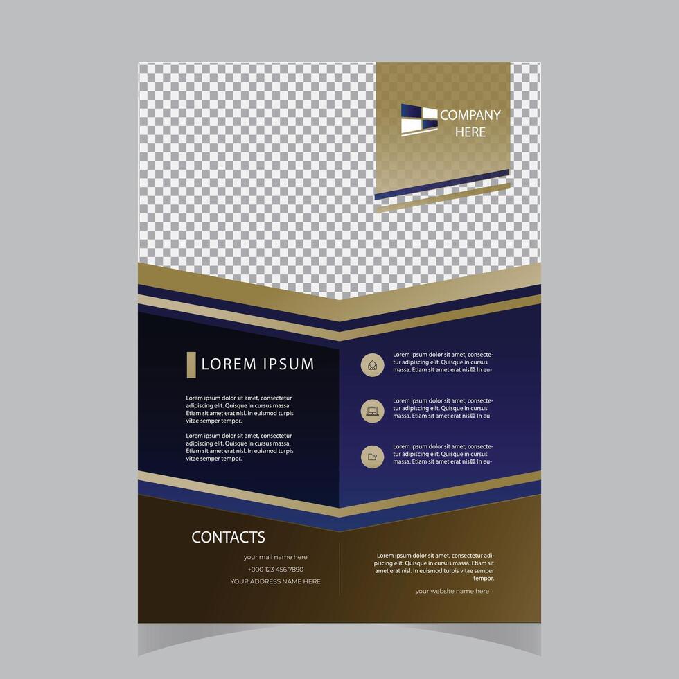 poster flyer pamphlet brochure cover design layout space for photo background, vector illustration template in A4 size