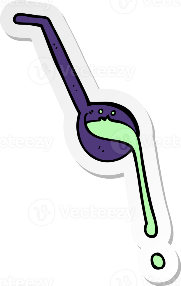 sticker of a cartoon ladle png