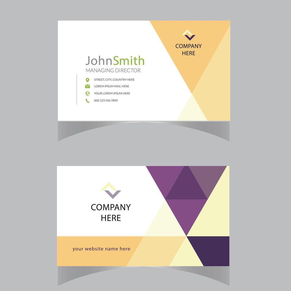 colorful halftone style modern business card design vector