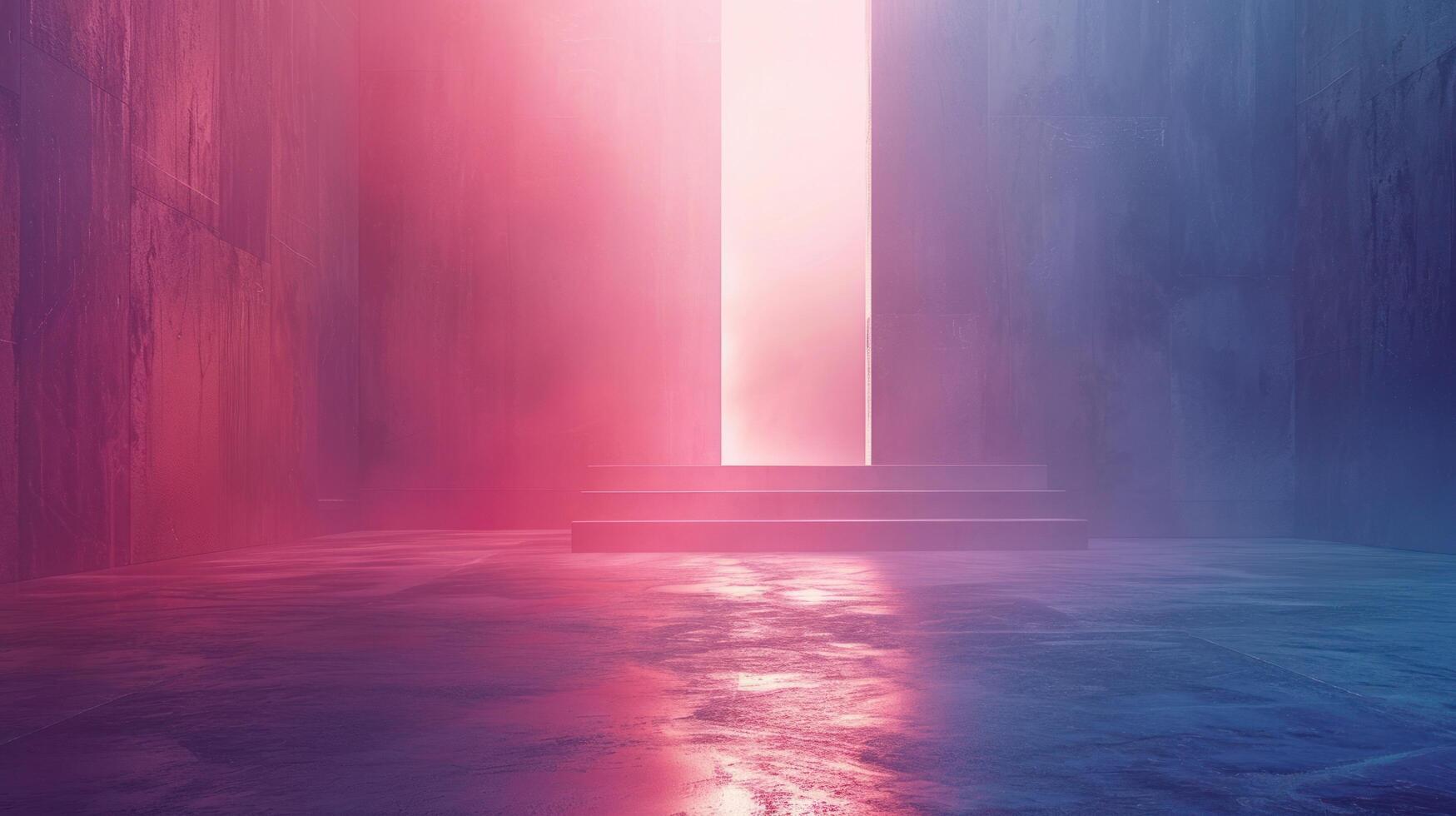 AI generated Beautiful abstract minimalistic advertising background for cinema advertising. Plenty of space for text in the center photo