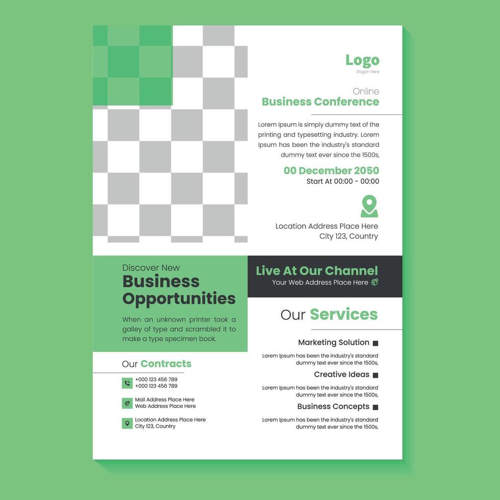 Corporate Flyer Design vector