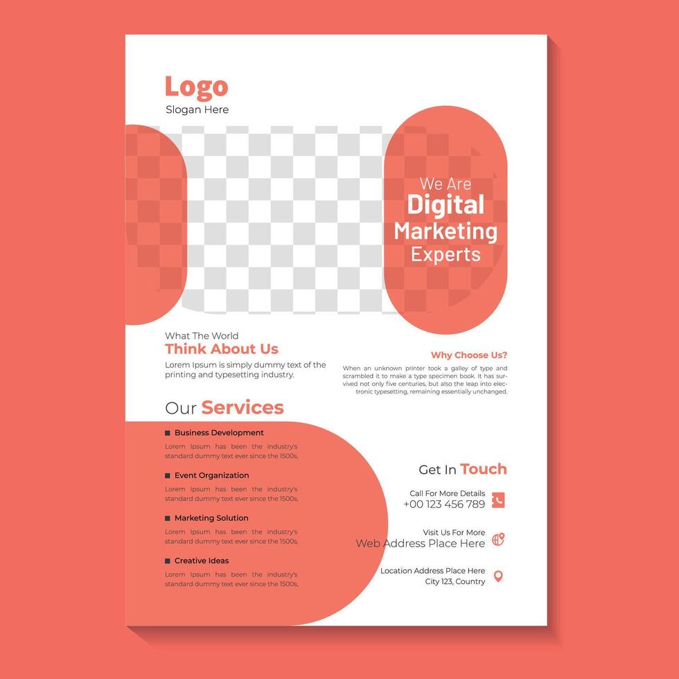 Corporate Flyer Design Templates vector