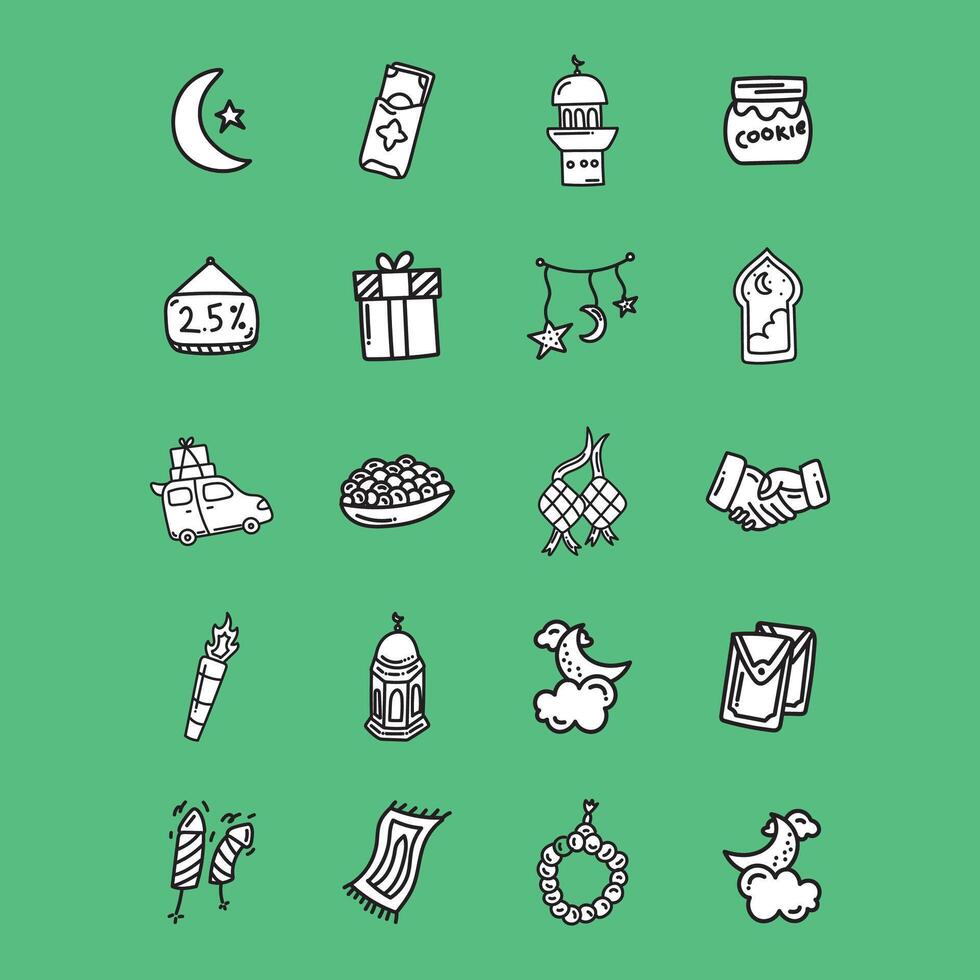Islamic element Collection for Ramadhan Free download item vector
