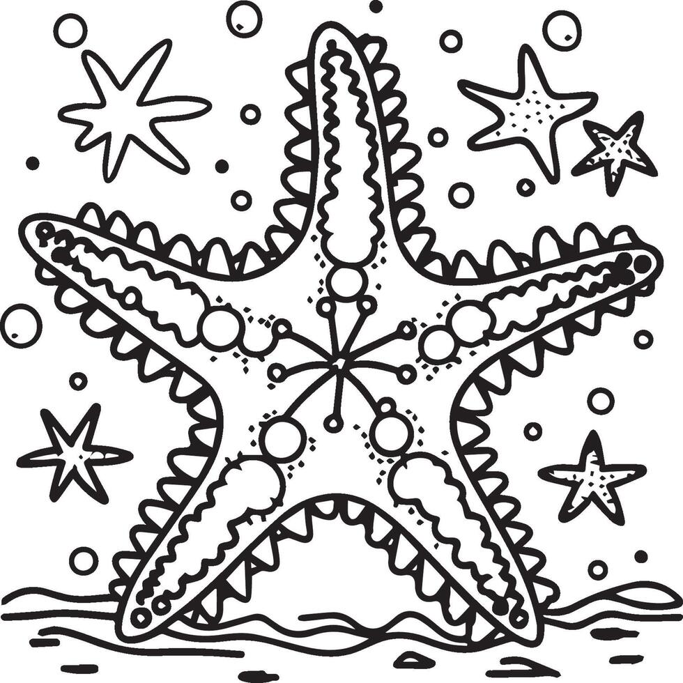 Ocean animals coloring pages. Sea life coloring pages. Ocean animal outline images. Ocean animals vector outline coloring pages