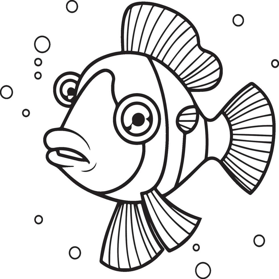 Ocean animals coloring pages. Sea life coloring pages. Ocean animal outline images. Ocean animals vector outline coloring pages