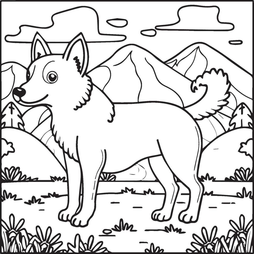 Doméstico animales colorante paginas animal colorante paginas para colorante libro. animal contorno imágenes animal colorante paginas vector