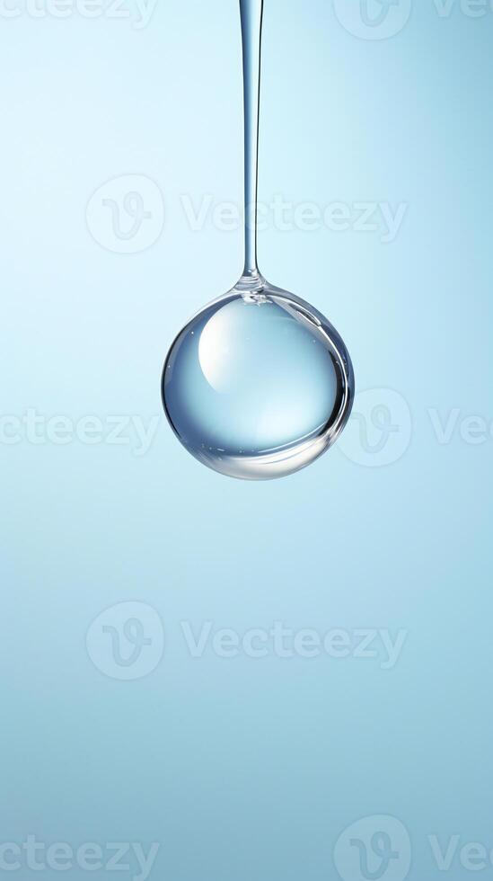 AI generated a drop of water hanging from a wire photo