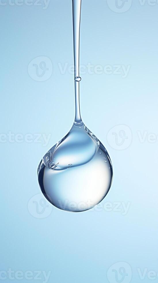 AI generated a drop of water hanging from a wire photo