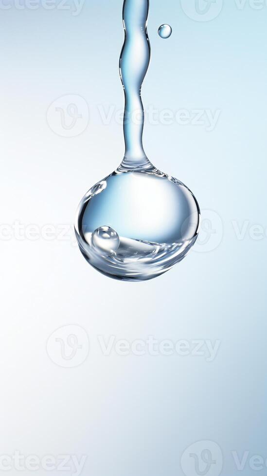 AI generated a drop of water hanging from a wire photo