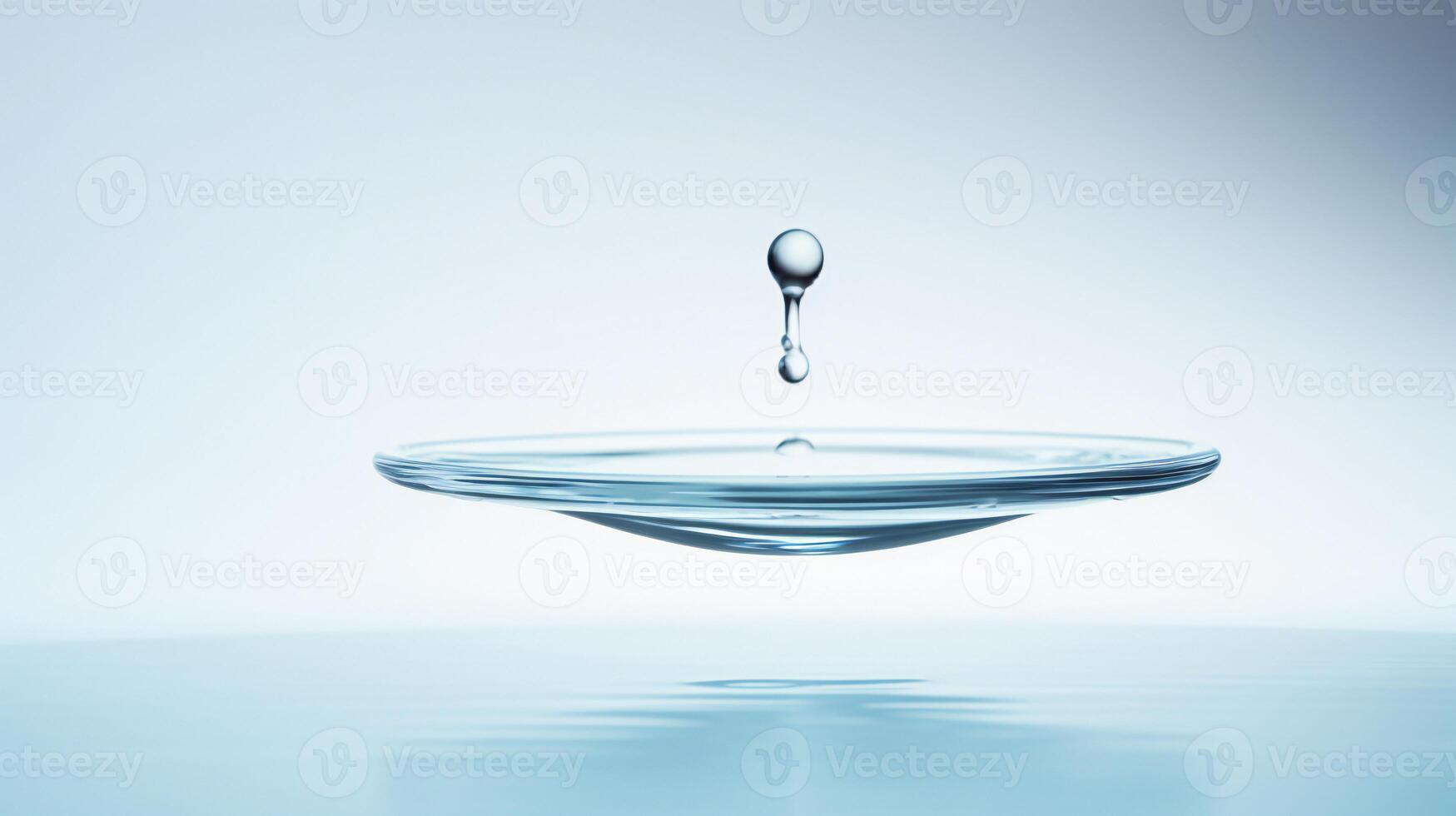 AI generated a drop of water hanging from a wire photo