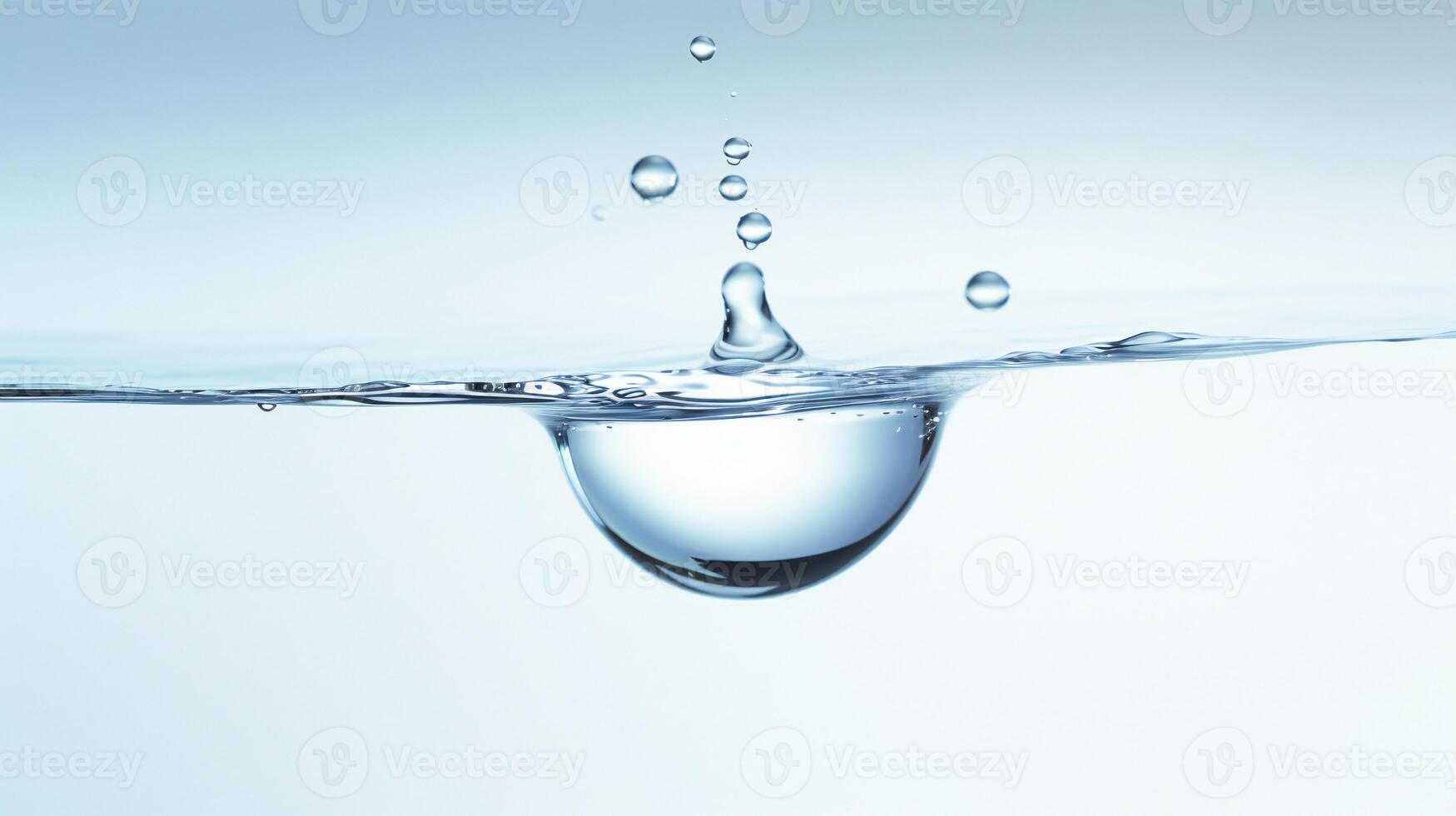 AI generated a drop of water hanging from a wire photo