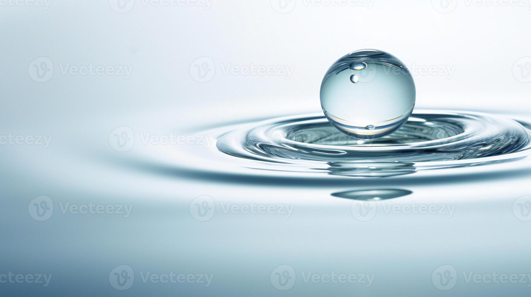 AI generated a drop of water hanging from a wire photo