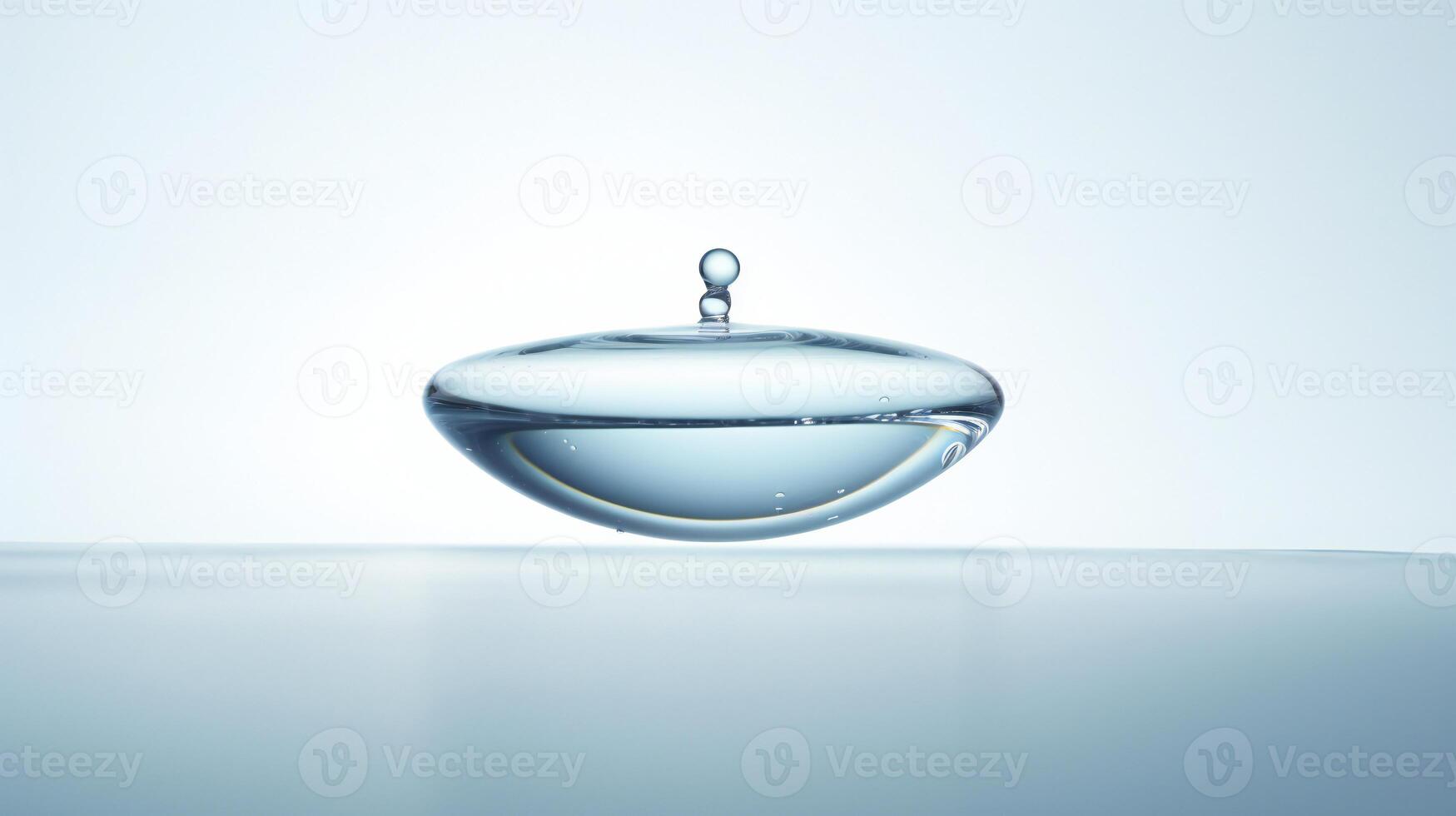 AI generated a drop of water hanging from a wire photo