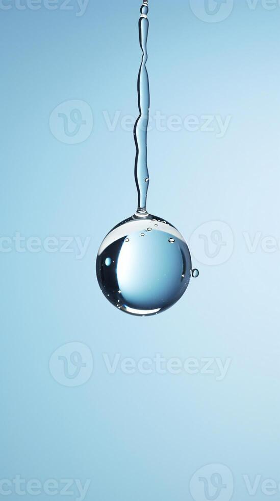 AI generated a drop of water hanging from a wire photo