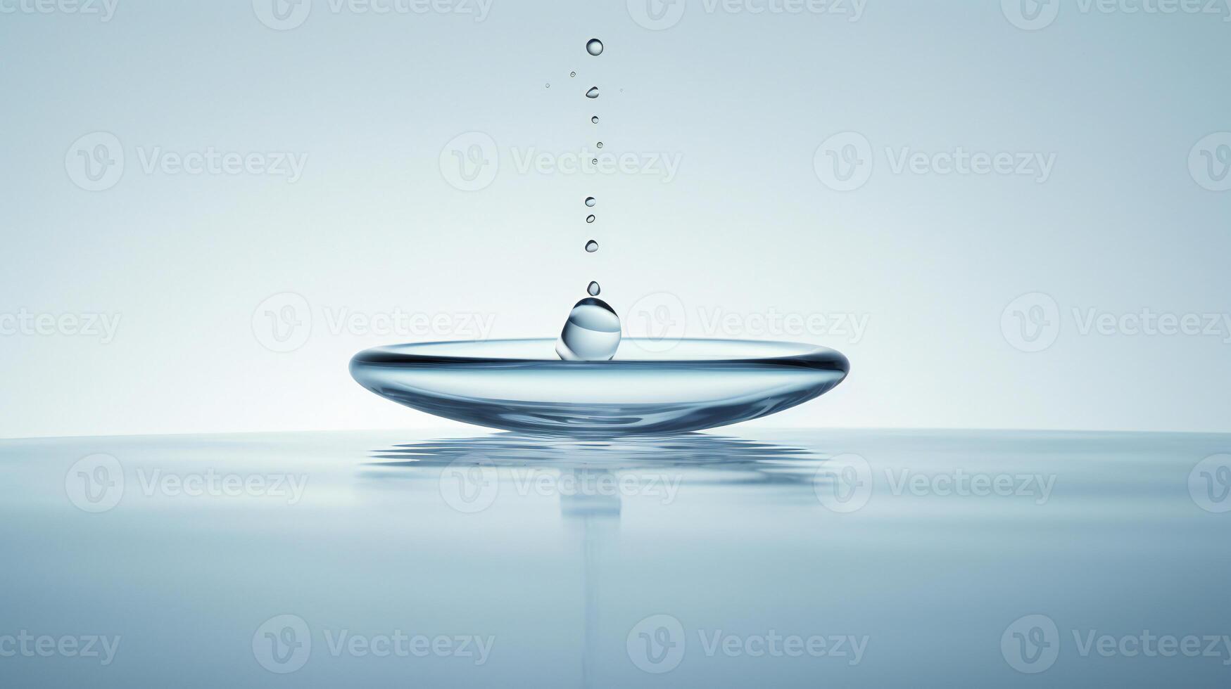 AI generated a drop of water hanging from a wire photo