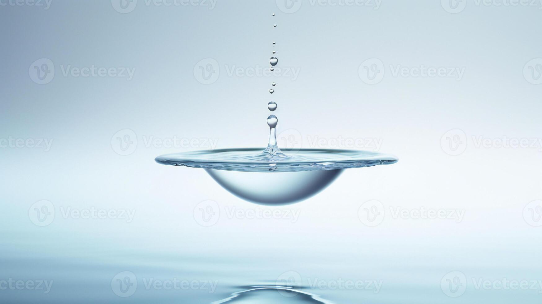 AI generated a drop of water hanging from a wire photo