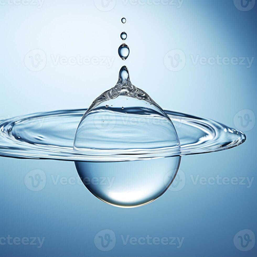 AI generated a drop of water hanging from a wire photo