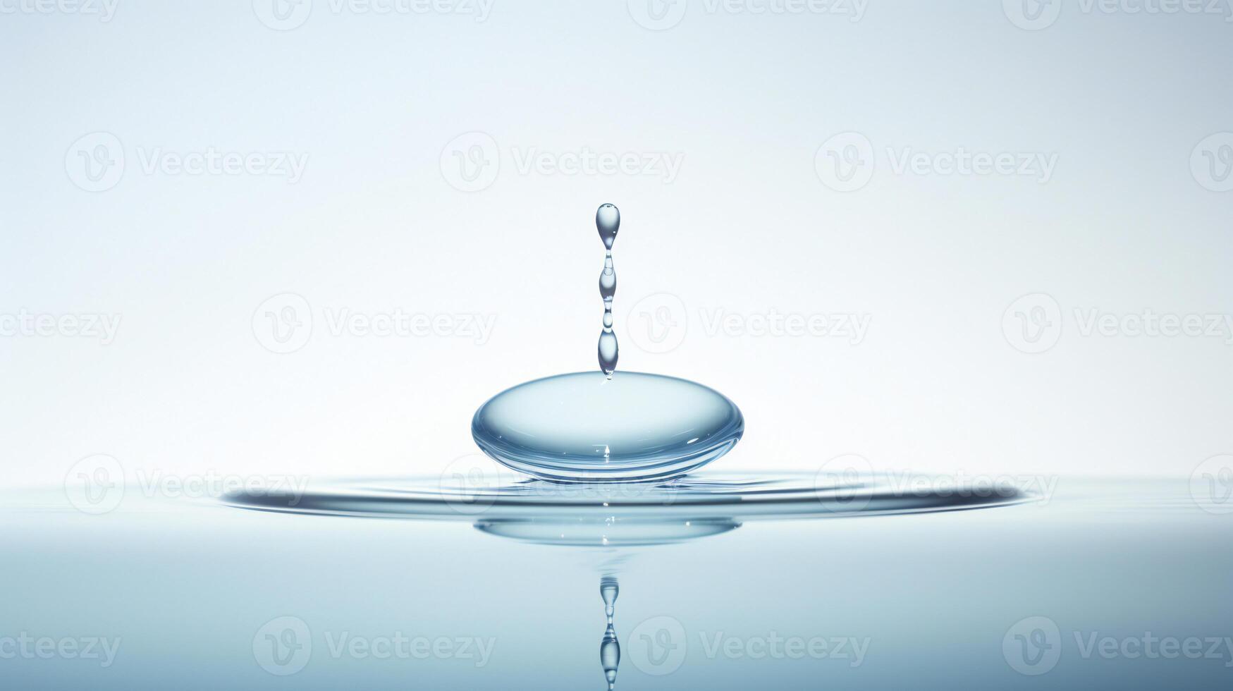 AI generated a drop of water hanging from a wire photo