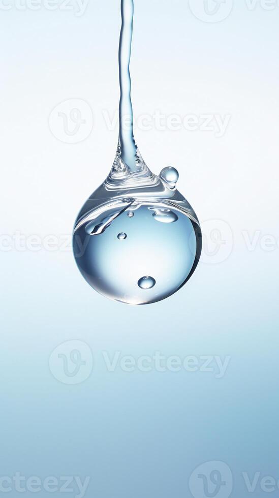 AI generated a drop of water hanging from a wire photo