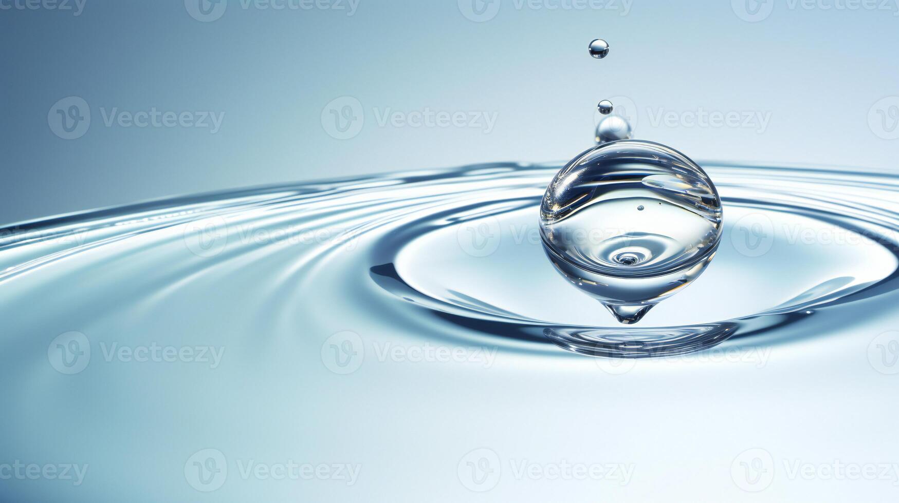 AI generated a drop of water hanging from a wire photo