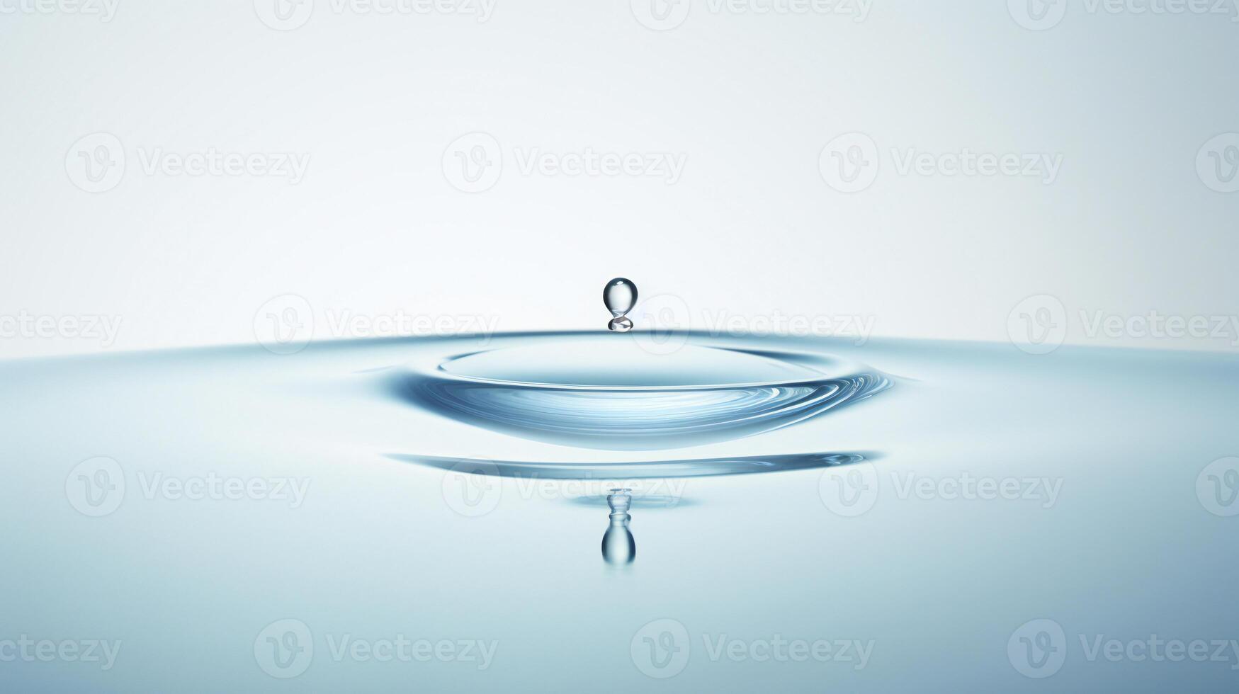 AI generated a drop of water hanging from a wire photo