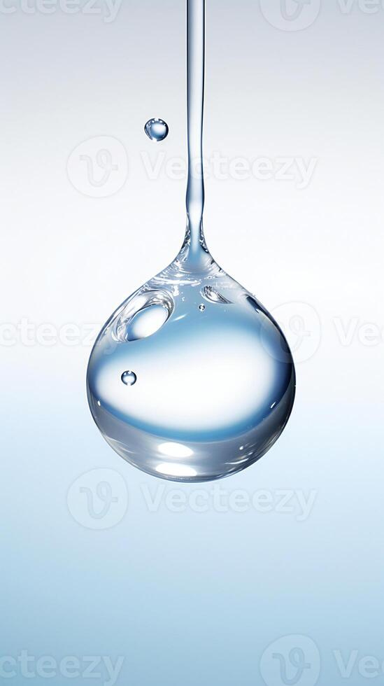 AI generated a drop of water hanging from a wire photo