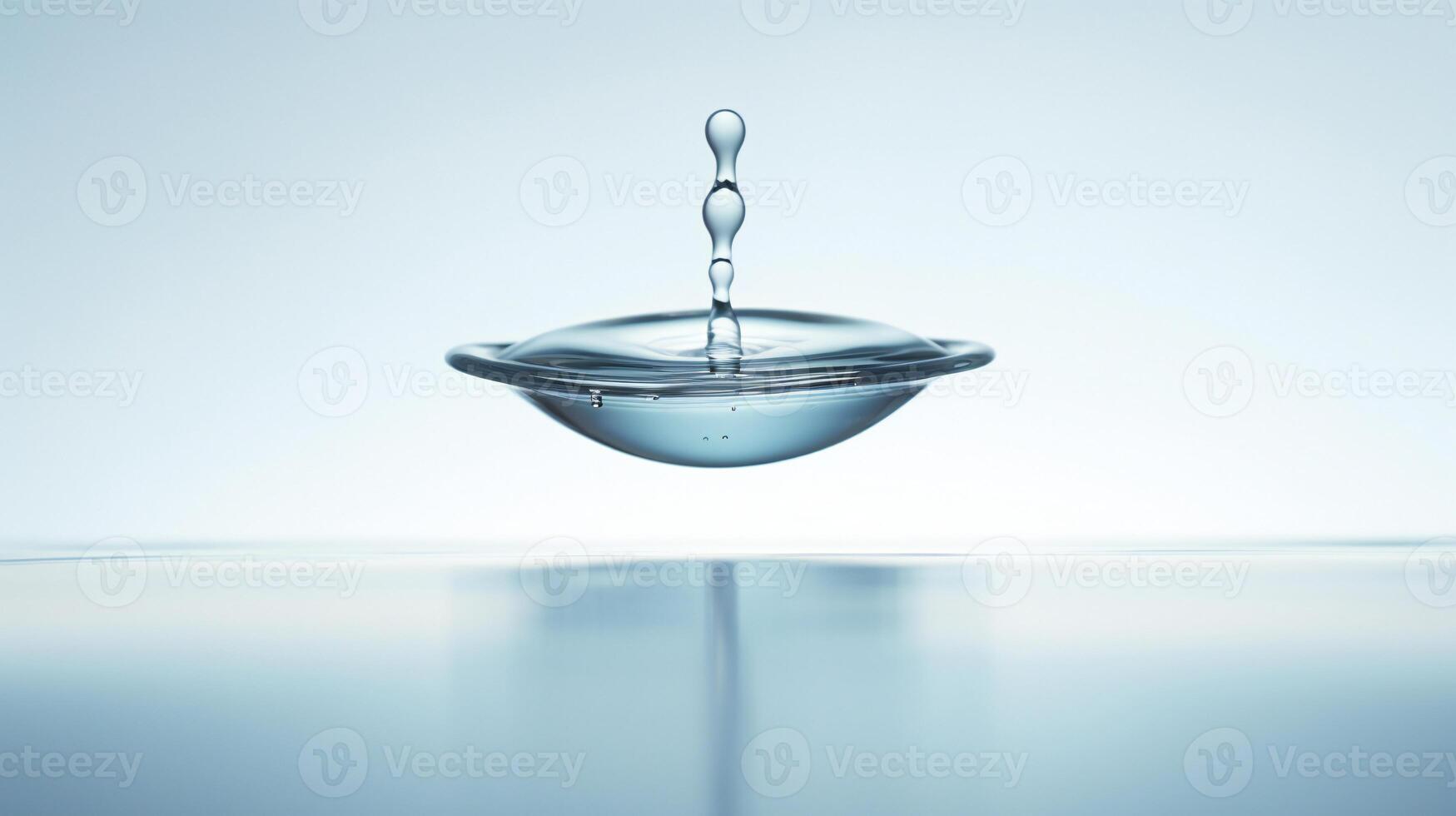 AI generated a drop of water hanging from a wire photo