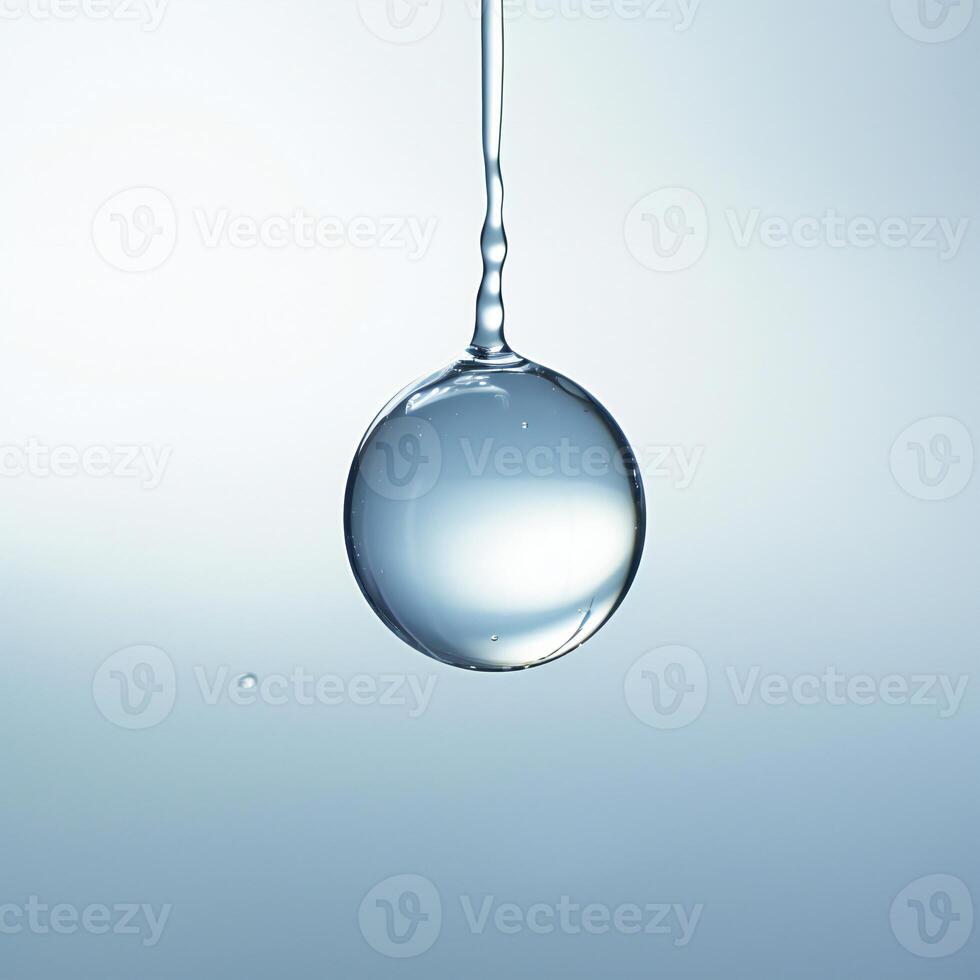 AI generated a drop of water hanging from a wire photo